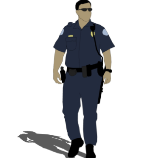 现代2d人物组件su模型