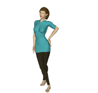 现代女士su模型