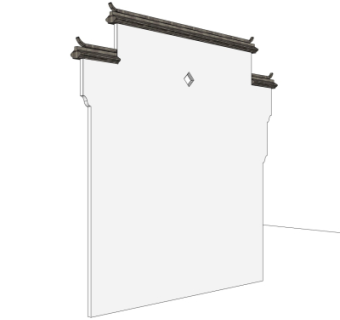 新中式马头墙免费su模型
