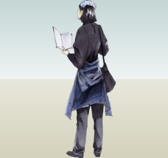 现代2d手绘人物组件su模型