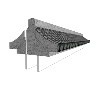 中式马头墙免费su模型