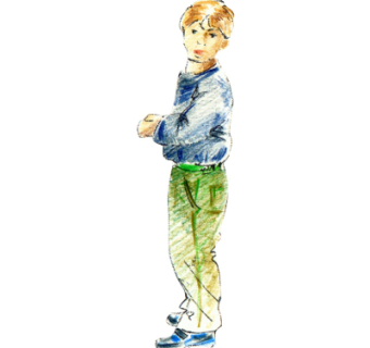 现代2d手绘人物组件su模型