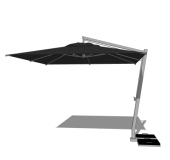 现代雨棚su模型