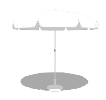 现代雨棚su模型