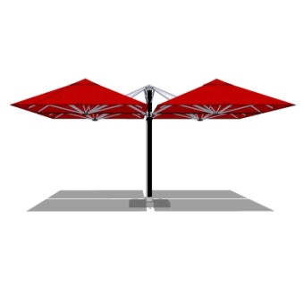 现代雨棚su模型