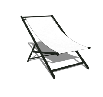 现代躺椅su模型