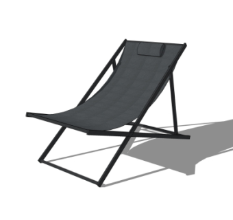 现代躺椅su模型