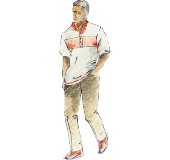 现代2d手绘人物组件su模型