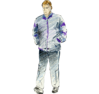 现代2d手绘人物组件su模型