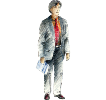 现代2d手绘人物组件su模型