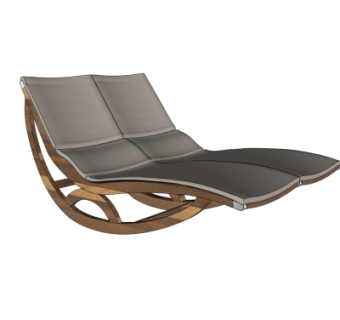 现代躺椅su模型