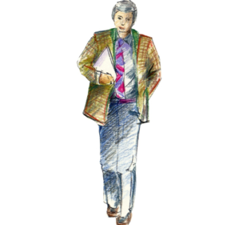 现代2d手绘人物组件su模型