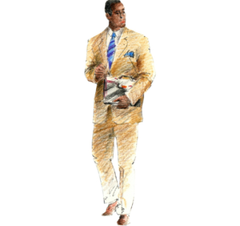 现代2d手绘人物组件su模型