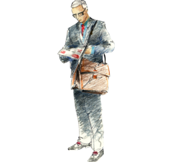 现代2d手绘人物组件su模型