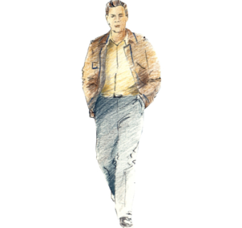 现代2d手绘人物组件su模型