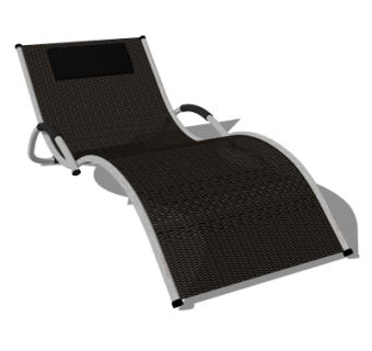 现代躺椅su模型