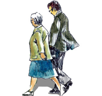 现代2d手绘人物组件su模型