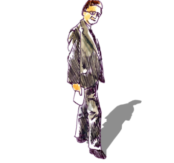 现代2d手绘人物组件su模型