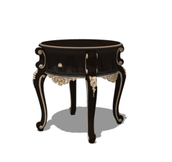 欧式小边几su模型