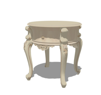 欧式小边几su模型