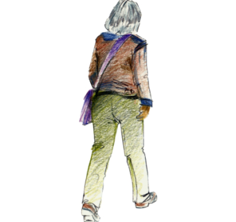 现代2d手绘人物组件su模型