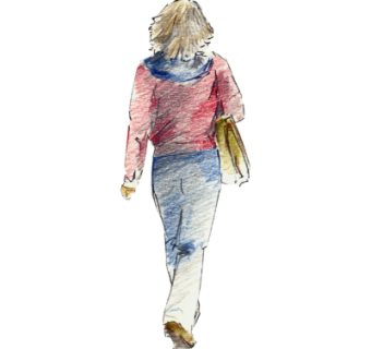 现代2d手绘人物组件su模型