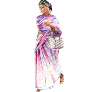 现代2d手绘人物组件su模型