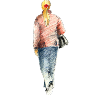 现代2d手绘人物组件su模型