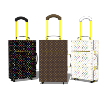 现代旅行箱su模型