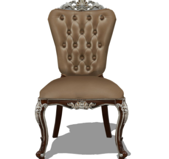 欧式皮革单椅su模型