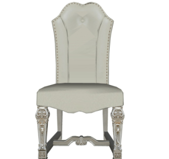 简欧布艺单椅su模型