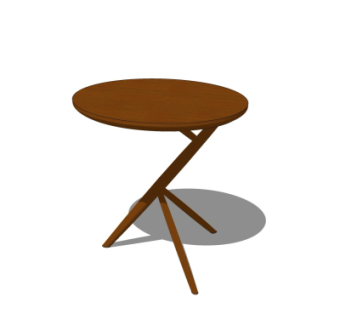 现代实木凳子su模型