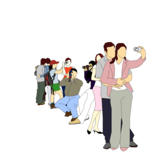 现代人物组合su模型