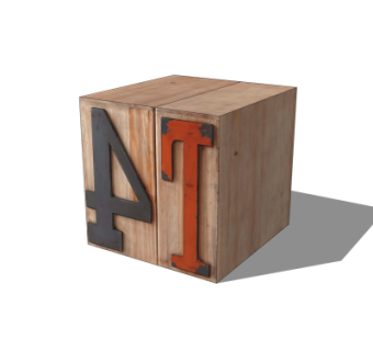 工业风凳子su模型