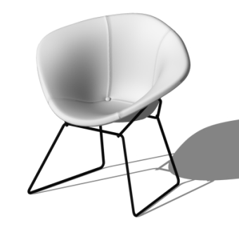 现代单椅su模型