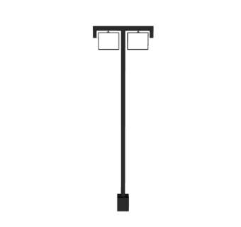 新中式路灯su模型