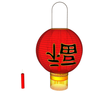 中式灯笼su模型