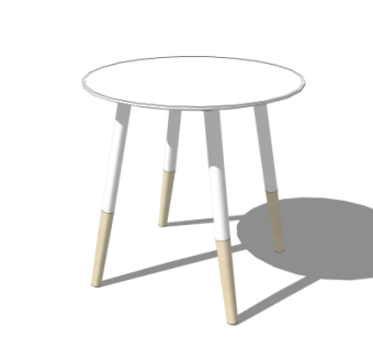 北欧圆几su模型