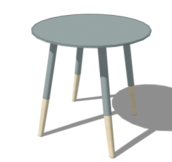 北欧圆几su模型