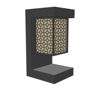 新中式景观灯su模型