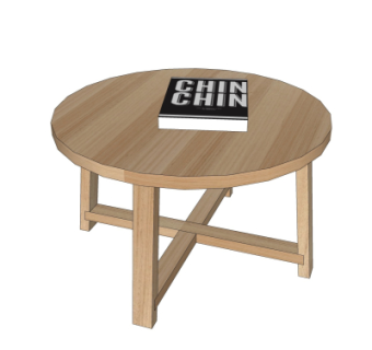 现代茶几su模型