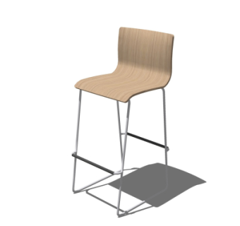 现代吧台椅su模型