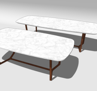 现代餐桌su模型