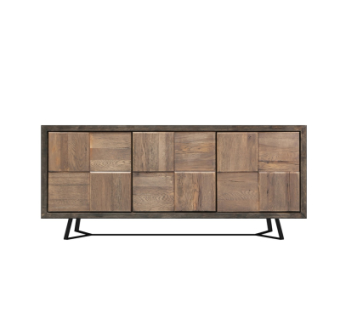 现代实木边柜su模型