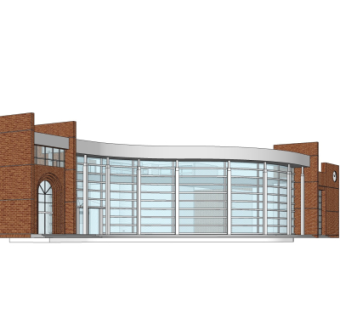简欧教学楼su模型