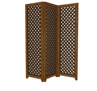 现代屏风隔断su模型