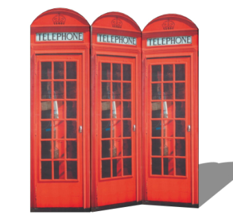 欧式屏风隔断su模型