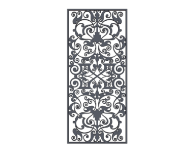 欧式隔断su模型