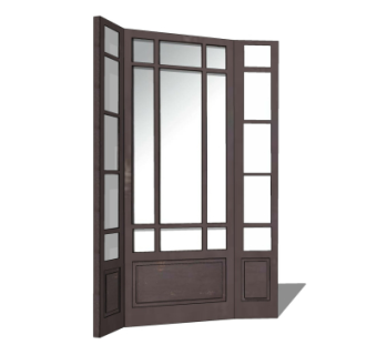 中式屏风隔断组合su模型