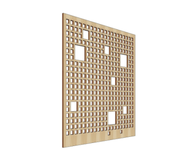 现代隔断su模型